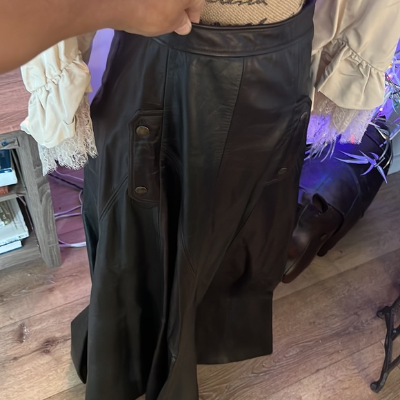 Chloé 2016 Runway Leather Maxi Skirt 36/38 - Picture 10 of 16